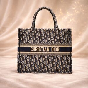 Authentic Dior Book Tote Oblique Canvas Medium Bag | Christian Dior Tote |Luxury